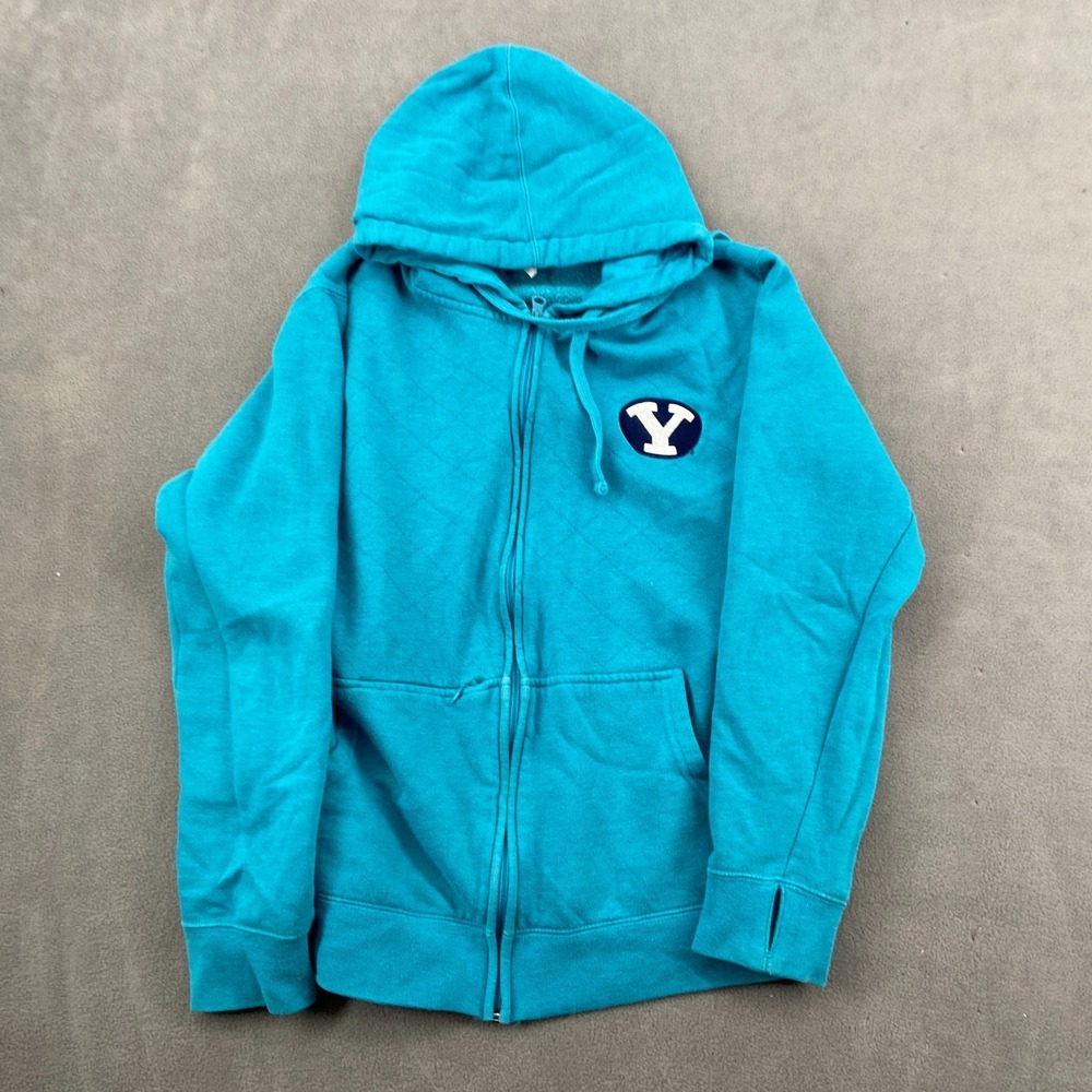 BYU Cougars Hoodie Sz Medium Blue Ouray Football NCAA Live‎ Love Sportswear